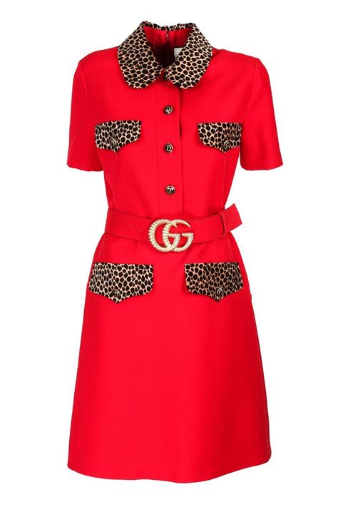 red belted gucci dress|gucci belt fashionphile.